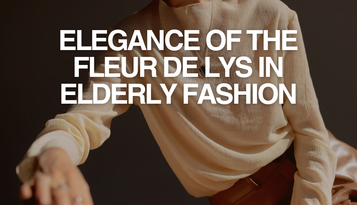 elderly fleur de lys motif fashion