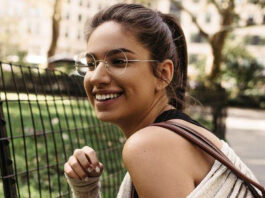 rimless sunglasses