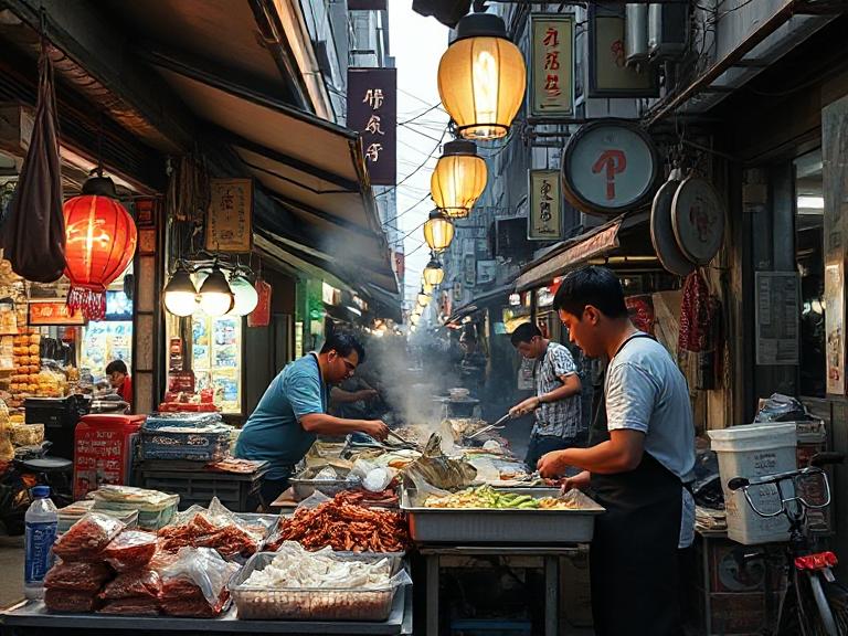 Chinatown Hawker Leftovers Consumption